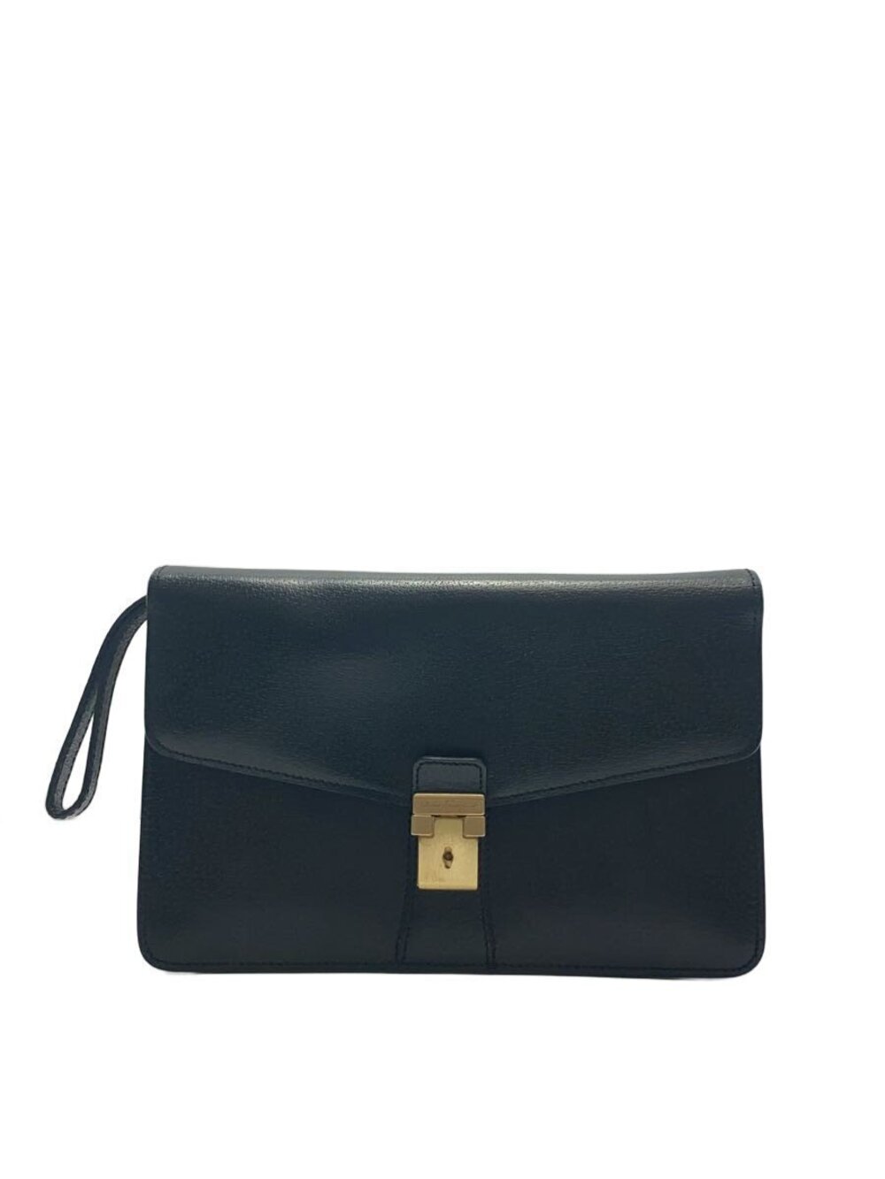 Salvatore Ferragamo Clutch Bag Leather Black